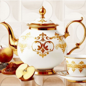 Classic porcelain teapot